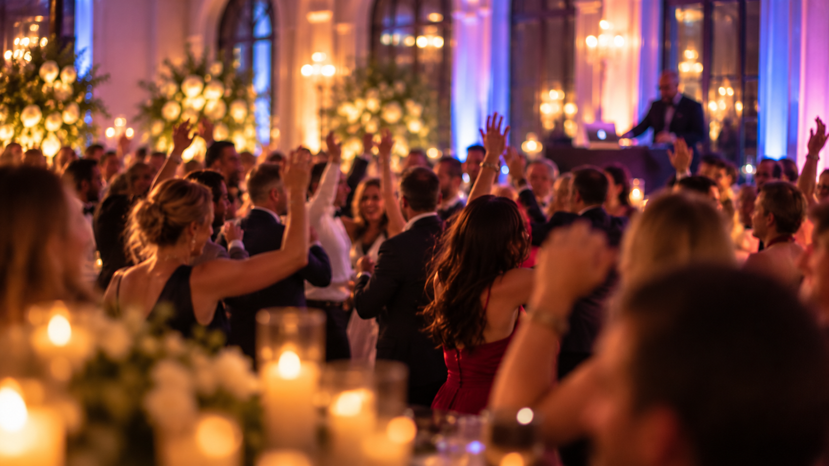 Elegante Tanznacht im warmen Kerzenlicht